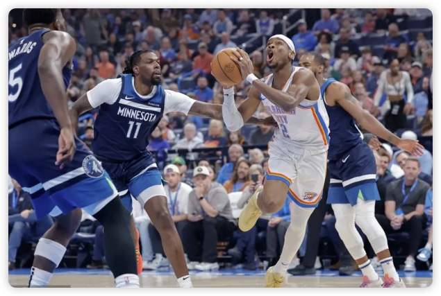 愛德華茲準(zhǔn)三雙SGA空砍39分 森林狼大逆轉(zhuǎn)加時(shí)勝雷霆